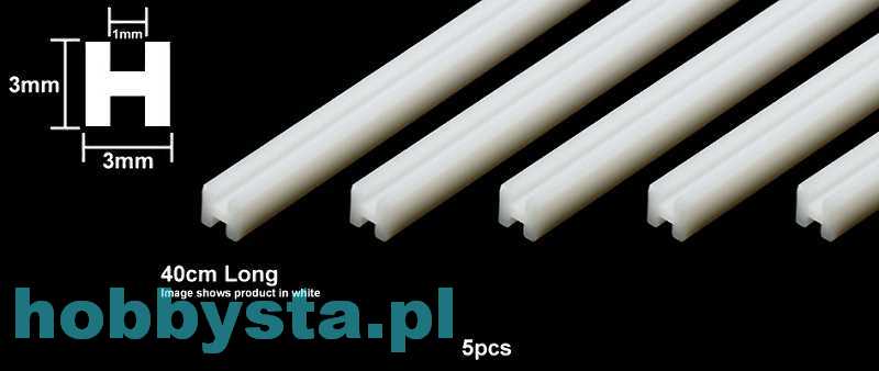 plastic beam 3mm h shaped clear 1 pcs tamiya 70206s plastic beam 3mm h shaped clear 1 pcs tamiya 70206s
