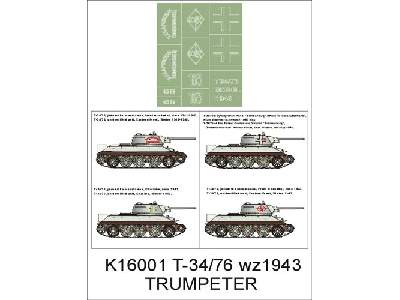 T – 34/76 wz.1943 Trumpeter - image 1