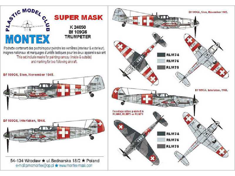 Bf 109G6 (Swiss) Trumpeter - image 1