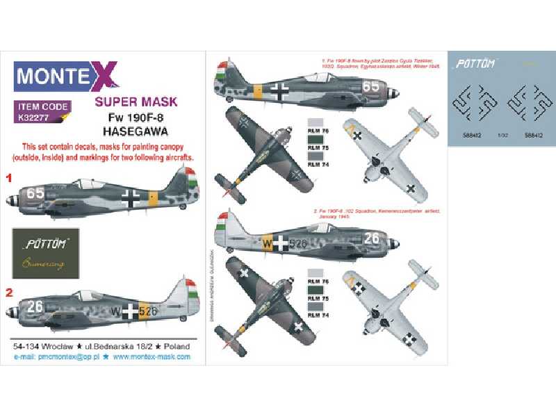 Fw 190F-8  (HASEGAWA) - image 1