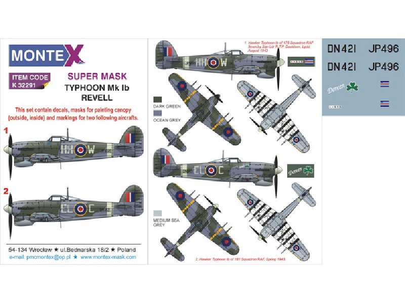 Typhoon Mk.Ib car door REVELL - image 1