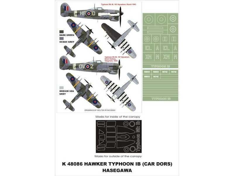 Hawker TyphoonIB Hasegawa - image 1 Hawker TyphoonIB Hasegawa - image 1