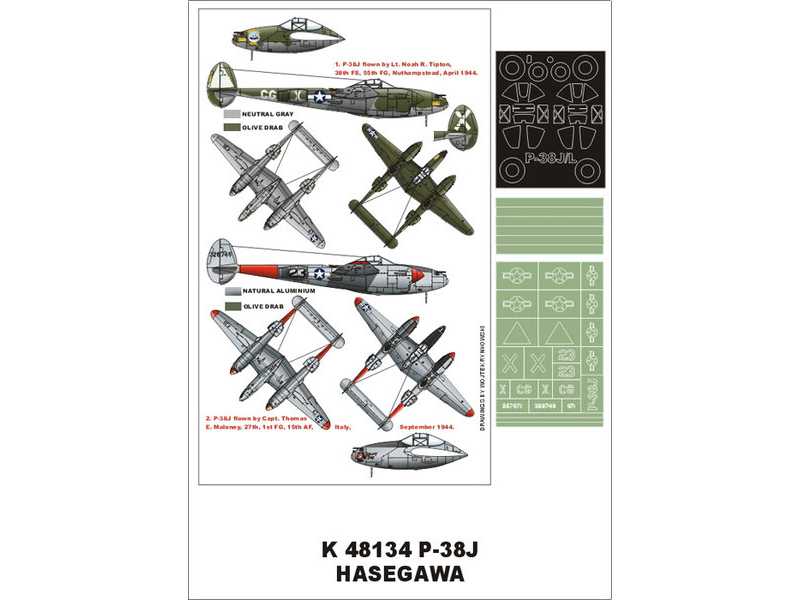 P-38J  HASEGAWA - image 1