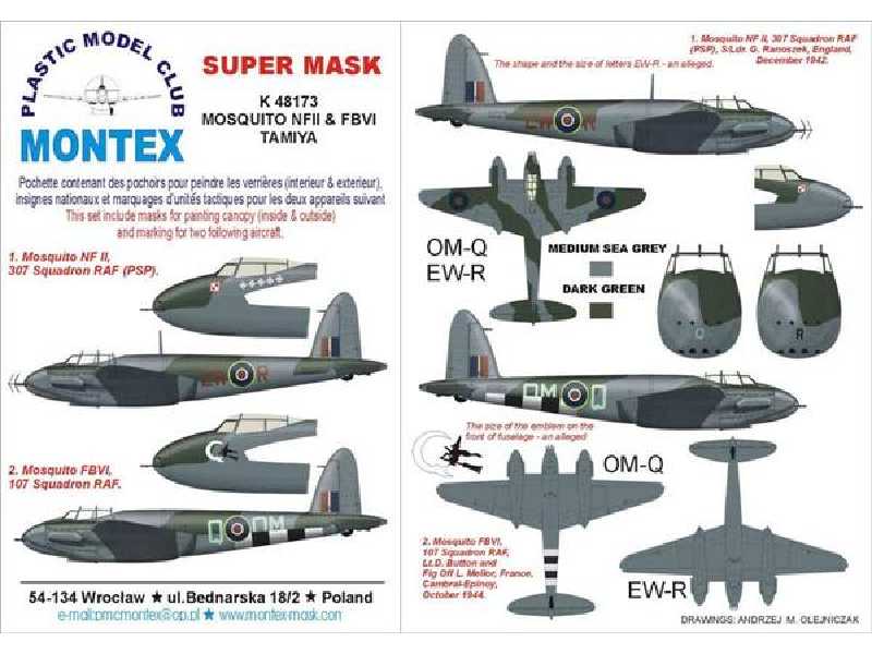 DH 98 MOSQUITO NF II &amp; VI  Tamiya - image 1