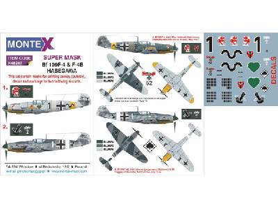 Bf 109F-4 &amp; F-4B HASEGAWA - image 1