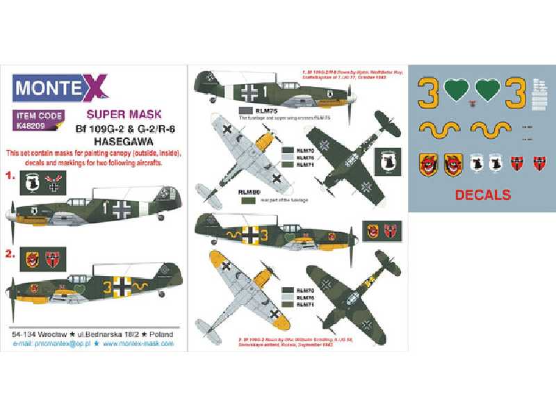 Bf 109G-2 &amp; G-2/R-6 HASEGAWA - image 1