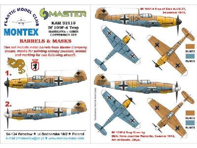 Bf 109F4 Trop HASEGAWA+AIRES - image 1