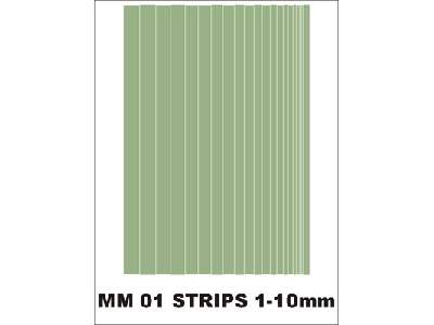 Strips 1mm - 10 mm 1 sheet - image 1