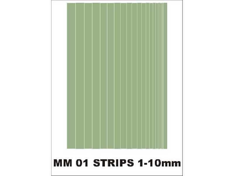 Strips 1mm - 10 mm 1 sheet - image 1