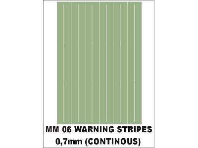 Warning stripes (continous) 0,7 mm 1 sheet - image 1