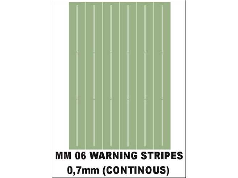 Warning stripes (continous) 0,7 mm 1 sheet - image 1