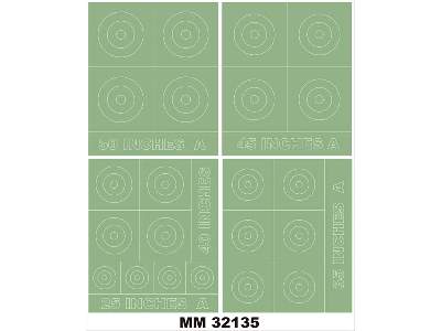 RAF ROUNDELS TYPE A 50,45,40,35,25 Inches - image 1