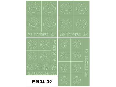 RAF ROUNDELS TYPE A1 56,49,40,35,25 Inches - image 1