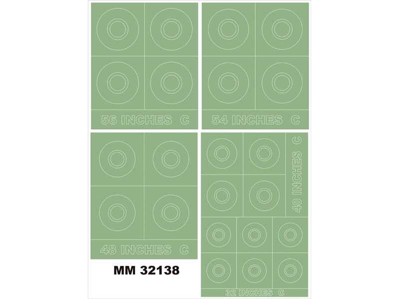 RAF ROUNDELS TYPE C 56,54,48,40,32 Inches - image 1