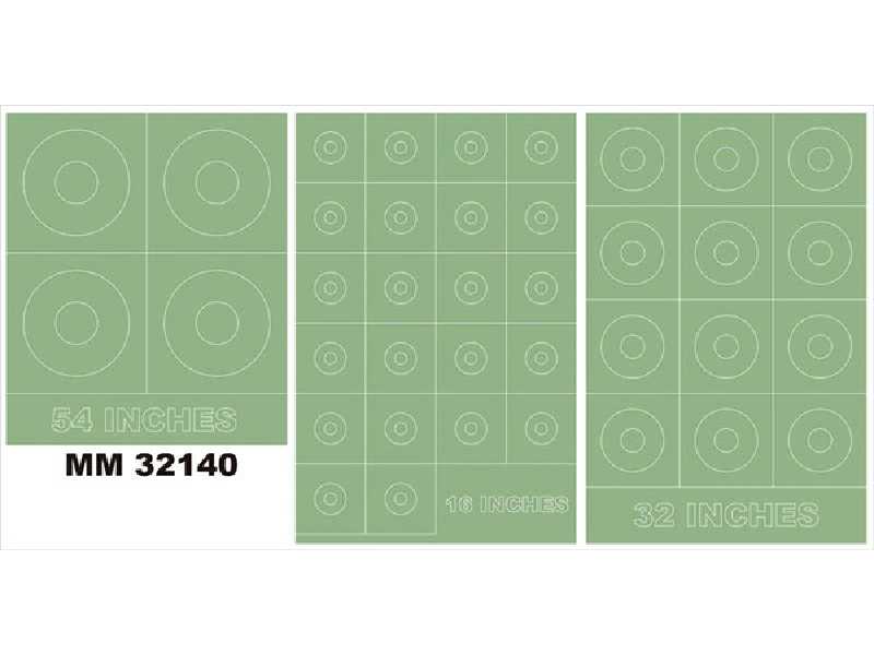 RAF SEAC ROUNDELS 54,32,16 Inches - image 1