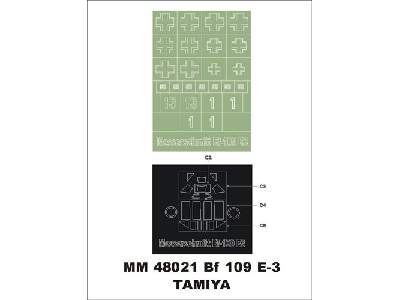 Bf-109 E-3 Tamiya Techmod 48014B - image 1