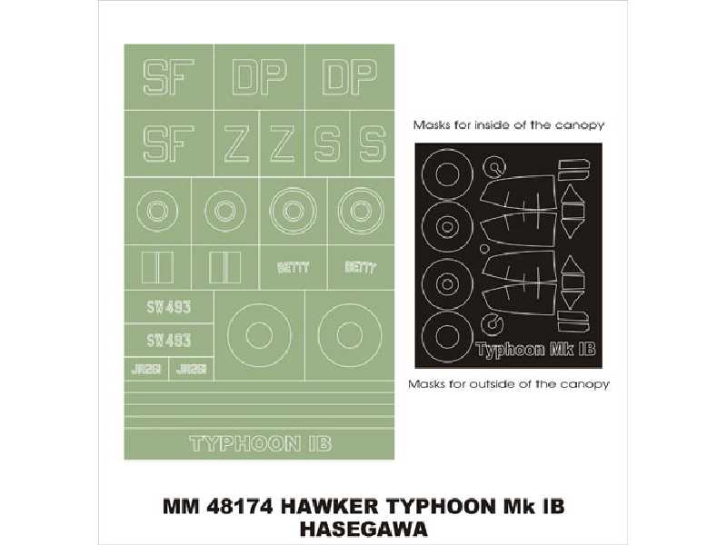Typhoon Mk IB (Bubbletop) Hasegawa 9464 - image 1