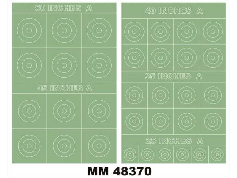 RAF ROUNDELS TYPE A 50,45,40,35,25 Inches - image 1