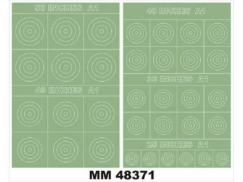 RAF ROUNDELS TYPE A1 56,49,40,35,25 Inches - image 1