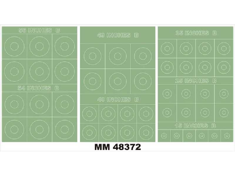 RAF ROUNDELS TYPE B 56,54,49,40,35,25,15 Inches - image 1