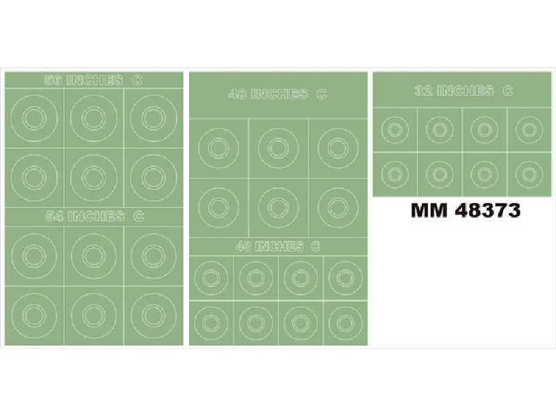 RAF ROUNDELS TYPE C 56,54,48,40,32 Inches - image 1