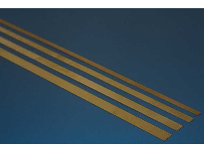 Brass strips Thickness: 0,50 Width: 10,0 Length: 4 x 300mm - image 1