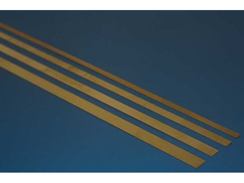 Brass strips Thickness: 0,50 Width: 10,0 Length: 4 x 300mm - image 1 Brass strips Thickness: 0,50 Width: 10,0 Length: 4 x 300mm - image 1