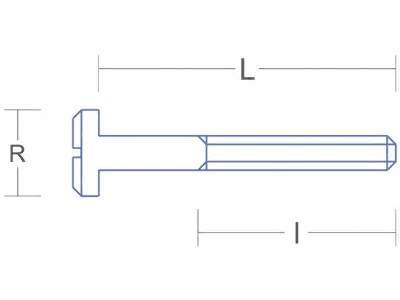 Screw M20 M: M2 L: 14,0 l: 8,0 R: 3,8 - image 4