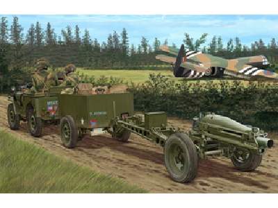 British Airborne 75mm Pack Howitzer & 1/4 Ton Truck w/Trailer - image 1