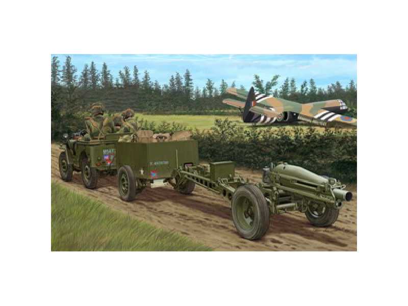 British Airborne 75mm Pack Howitzer & 1/4 Ton Truck w/Trailer - image 1