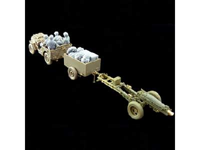 British Airborne 75mm Pack Howitzer & 1/4 Ton Truck w/Trailer - image 19