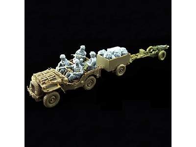 British Airborne 75mm Pack Howitzer & 1/4 Ton Truck w/Trailer - image 21