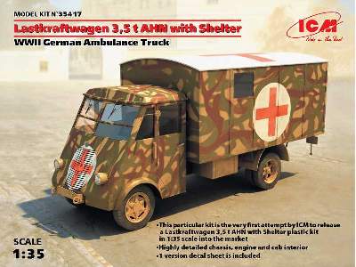 Lastkraftwagen 3.5 t AHN with Shelter, WWII German Ambulance T. - image 14