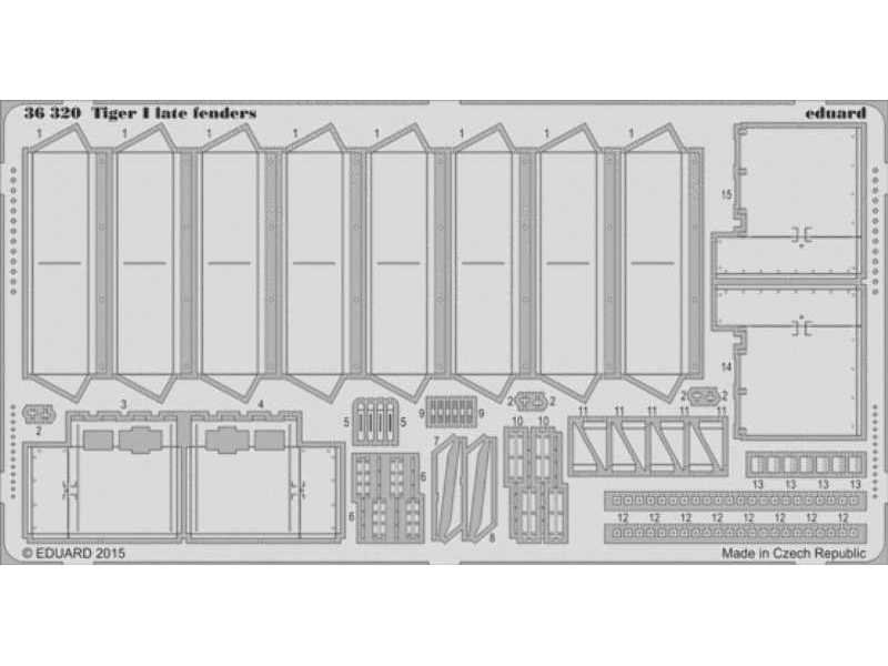 Tiger I late fenders 1/35 - Academy Minicraft - image 1