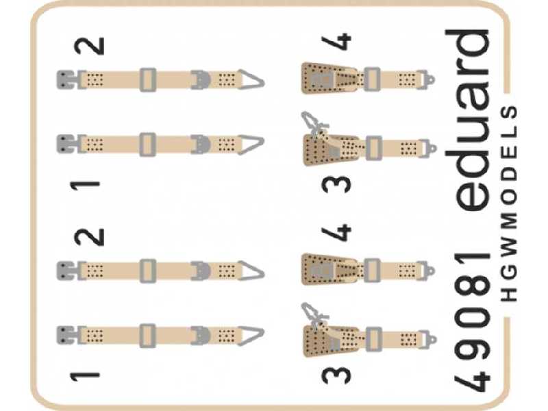 Seatbelts Luftwaffe WWII fighters SUPER FABRIC 1/48 - image 1