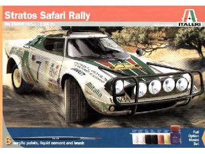 Stratos Safari Rally w/Paints and Glue  - image 1