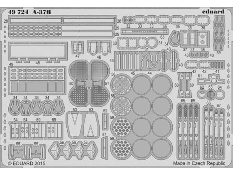 A-37B S. A. 1/48 - Trumpeter - image 1