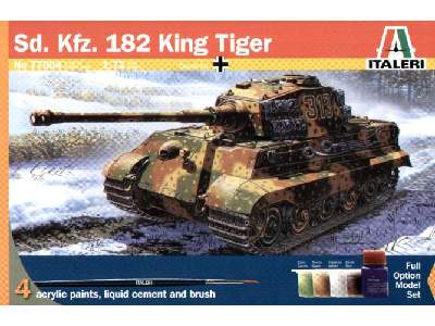 Sd. Kfz. 182 King Tiger w/Paints and Glue  - image 1