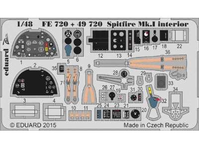 Spitfire Mk. I interior S. A. 1/48 - Airfix - image 1