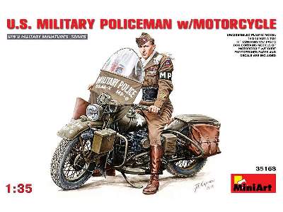 U.S. Military Policeman w/motorcycle - image 1