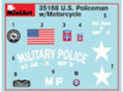 U.S. Military Policeman w/motorcycle - image 7