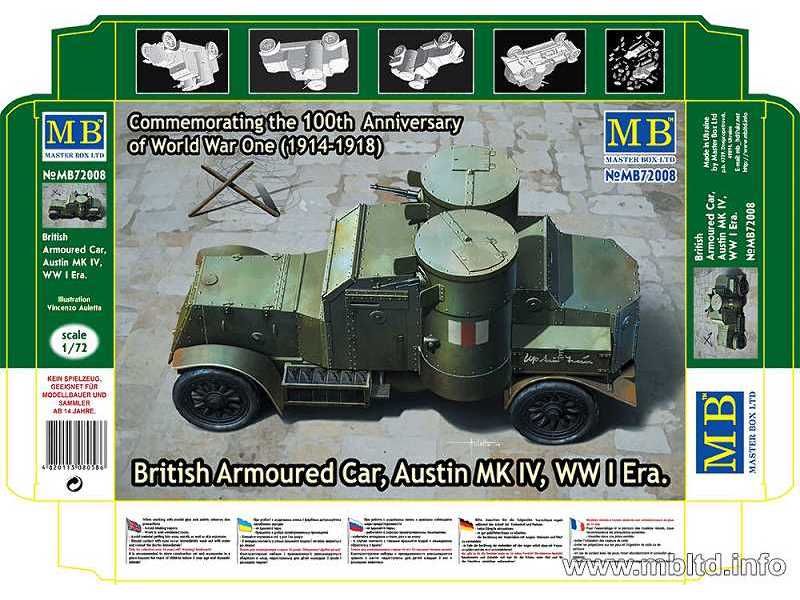 British Armoured Car, Austin, MK IV, WW I Era - image 1