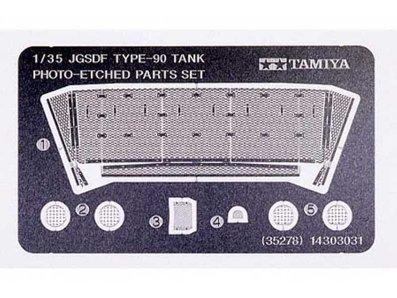 JGSDF Type90 Tank Etched Set        - image 1