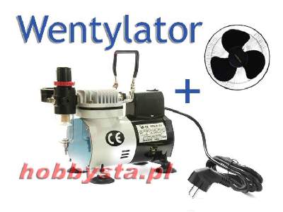 AF18-2 oil-less airbrush compressor w/FAN - image 1