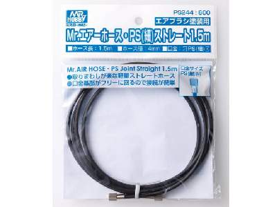 Mr.Air Hose PS (S/Thin) Joint Stright 1.5M for Air Brush - image 1