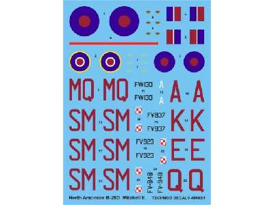 Decal - North American B-25D Mitchell II - image 1