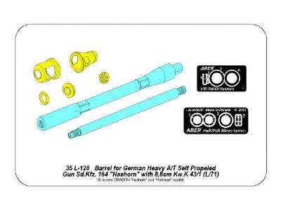 Barrel for German A/T Self Propeled Gun Nashorn w/8,8cm Pak 43/1 - image 9