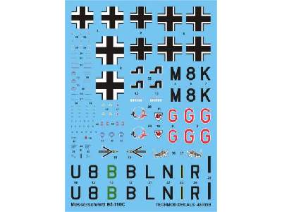 Decal - Messerschmitt Bf 110C - image 1