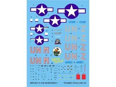 Decal - Republic P-47M Thunderbolt - image 1