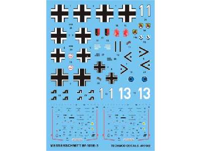 Decal - Messerschmitt Bf 109E-3 - image 1